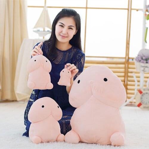 1pc 10/20cm loved Plush Penis pink Toy Soft Stuffed Penis Pillow Cute Kawaii Toy doll Birthday Christmas gift for Girlfriend