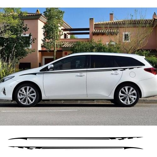 2pcs Vinyl Car Sticker Auto Racing Universal Decal For Audi Ford BMW Toyota Peugeot Mercedes Renault Car Accessories 350*8CM