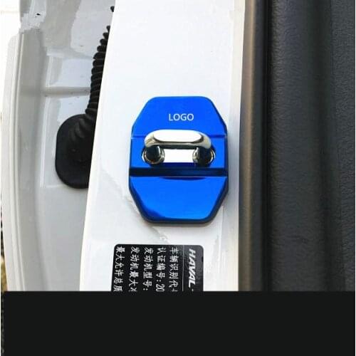 4PCS/SET Stainless Steel Door Lock Protective Cover For Great Wall Haval H2H4H6H7F5F7 CAA059