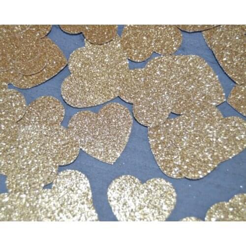 Antique gold Heart table confettis wedding scatters bridal shower bachelorette engagement party decorations free shipping