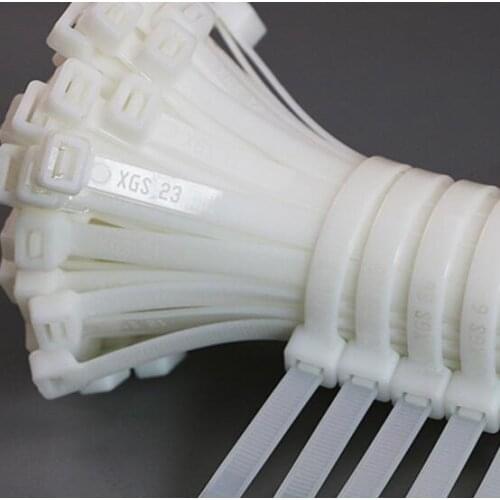 Free shipping 100pcs 8*300 self-locking nylon plastic strapping strap buckle strong cable tie belt 7.2 wide