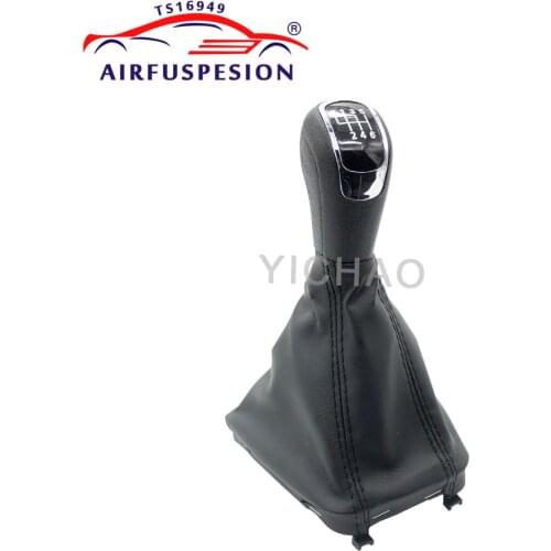 Free Shipping 6 Speed for Skoda ii 09-12 Superb II 08-12 09-12 MK2 II Car Manual Gear Shift Knob with Leather Boot 3T0711113B