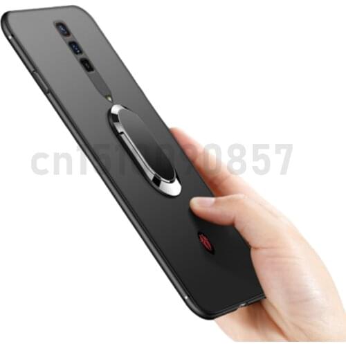 For Nubia Red Magic 6 Pro Case Metal Ring Holder Magnetic Silicone Phone Case On For Nubia Red Magic 6