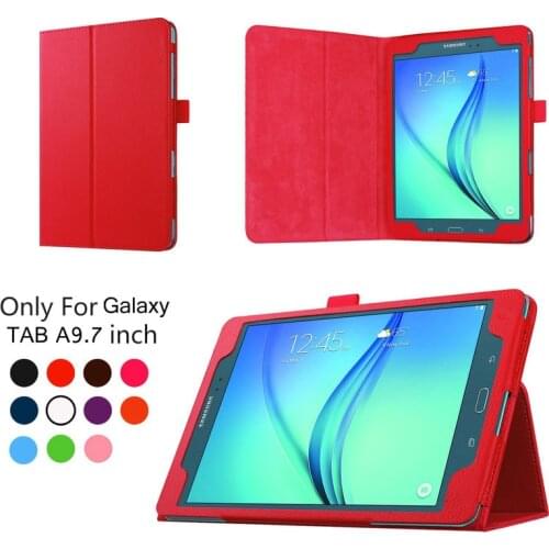 Case Cover For Samsung Galaxy Tab A 9.7"Model SM-T550 SM-P550 P555 T555 Tablet Cover PU Leather Flip Bracket Stand Stylus Holder