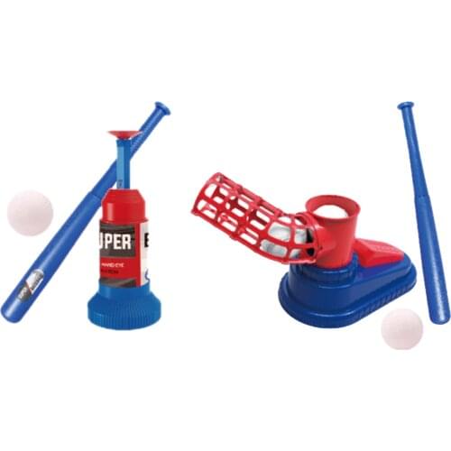 Kids Baseball Set Children Outdoor Sports Training Automatic Launcher Set