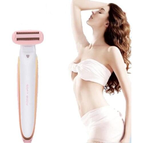 Soft Body USB Rechargeable Epilator Electric Lady Body Hair Remover Shaver Razor Painless Bikini Trimmer Fast Shaving Machine