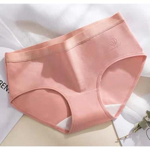 Cotton Panties for Women Sexy Comfortable Underwear Lingerie Female Solid Color Short Underpants Intimates