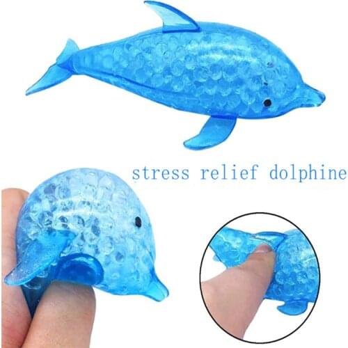 Toys For Adult Children Decompression Dolphin Shark Antistress squishy Bead Stress Ball Toy Squeezable Stress Relief Toy