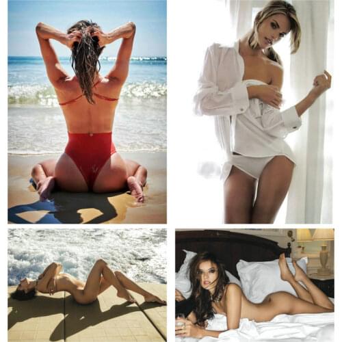 CANVAS Painting Actress Top Model Alessandra Ambrosio Portugal Football Captain Ronaldo Brazil Latin Angle Face Poster Wall Art