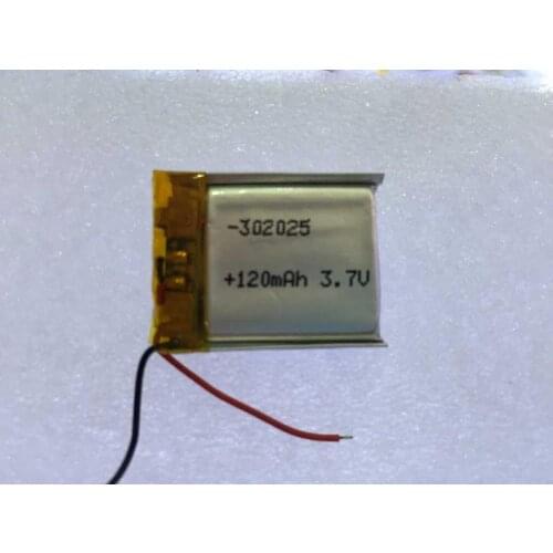 3.7V polymer lithium battery 302025032025 120mAh MP4 GPS MP3 small toy Rechargeable Li-ion Cell