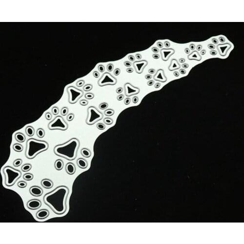 Lovely Dog Paw Metal Cutting Dies Stencil For DIY Scrapbooking Photo Album Decor Embossing Cards Making DIY Crafts