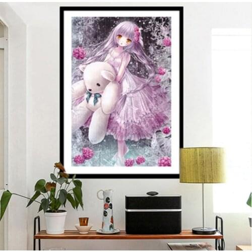 Fairy DIY Embroidery 11CT Kits Needlework Craft Set Cotton Thread Printed Canvas Home Decoration For Living Room On Sale