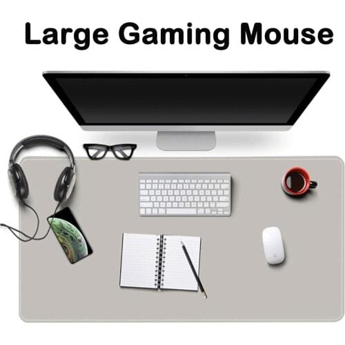 Extra Large Gaming Mouse Pad Double-Sided PU Leather Desk Mat Keyboard Pad Waterproof Dustproof Computer Mousepad for Game Offic