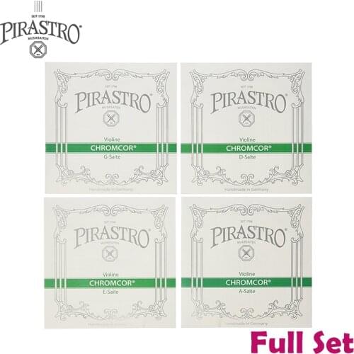 Pirastro 319020 Chromcor Steel Core Violin String Set, E-Ball Mittel Envelope, 4/4 Size, Medium Gauge