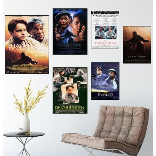 The Shawshank Redemption Poster Living Room Wall Top-Rated Canvas Print Decorative Painting
