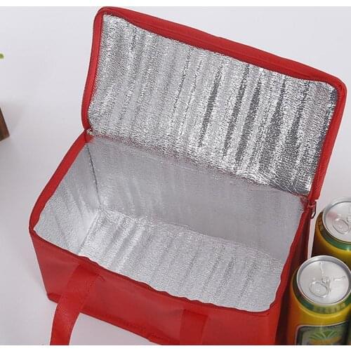 28*14*17cm Portable Lunch Cooler Thermal Insulation Package Food Picnic Ice Bag J2N1