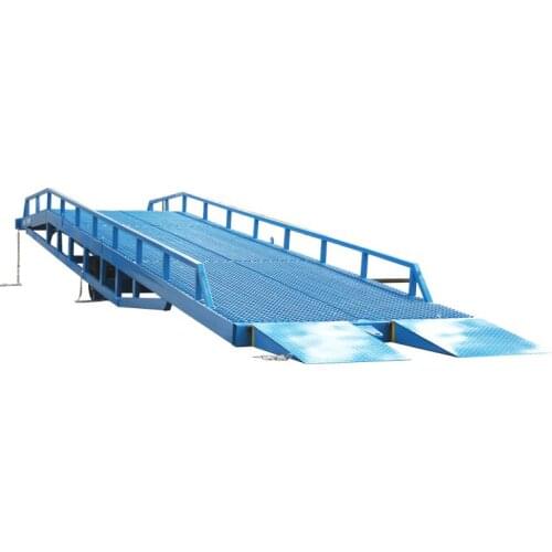 Qiyun Customizable 6-15ton Warehouse Hydraulic Heavy Duty Mobile Container Loading Dock Lift Yard Ramp for Forklift