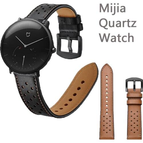 Mijia Quartz Watch Strap Leather wristband band for xiaomi huami amazfit bit Watch smart belt bands for men&women watches banda