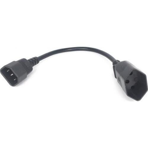 Switzerland Outlet Socket Power Cord , IEC 320 C14 Male to Swiss SEV1011 3Pin Female Socket Power Cable For UPS PDU,IT equipment