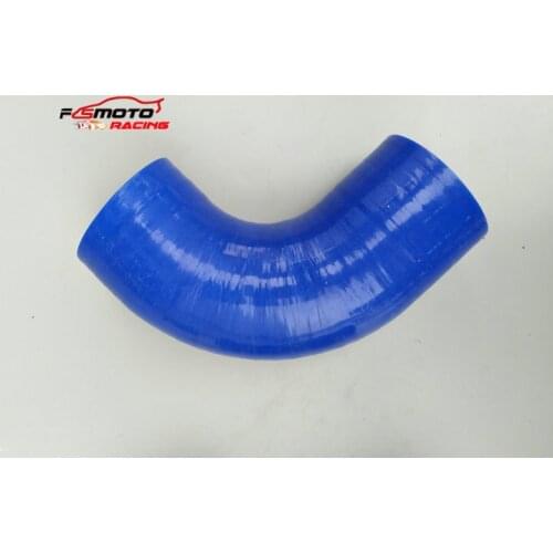 ID 2''inch 51mm 90 Degree Elbow Hose Silicone Connector Joiner Turbo Hose Pipe Blue