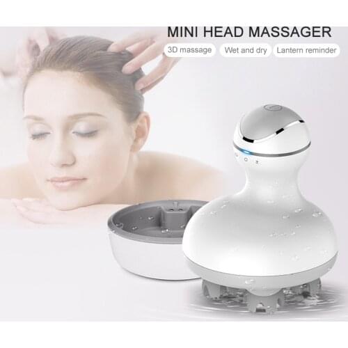 Smart 3D Head Scalp Massager USB Charging Hair Growth Vibrating Stress Relax PromoteTissue Kneading Massage Health Care Tool