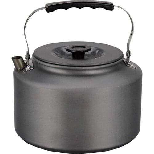 Top!-Camping Kettle 2.0L Open Campfire Coffee Tea Pot Fast Heating Outdoor Gear Great for Boiling Water Ultralight Portable