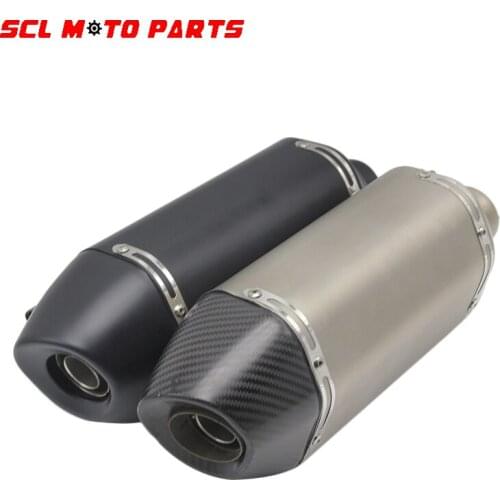 ALconstar-Motorcycle 35-51mm Universal Modified Exhaust Pipe With DB killer For Honda nc750x Benelli trk502 BMW R 1200 GS