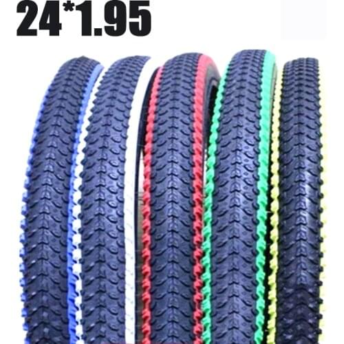 Bicycle Tyre Size 24*1.95(53-507) Bike Tires Mountain MTB Bicycle Tire Nonslip Cycling Bike Tire 5 Color Compass Free Shipping