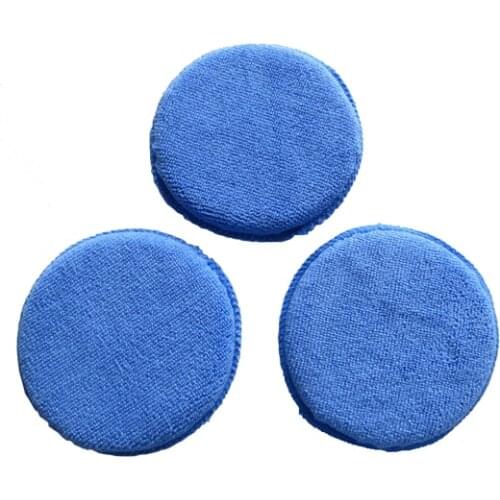 Car Wax Sponge Polish Pad Soft Microfiber Car Detailing Care Waxing Pad Wash Car Polisher Auto Home Wash Clean