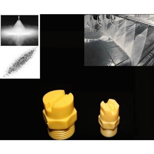 1/4 Inch Flat spray nozzle plastic BSPT 65 95 110 flat fan angle shape car auto Metal cleaning industry plating water jet mist