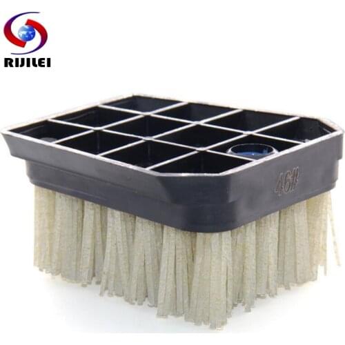 RIJILEI 10PCS/Set Diamond Abrasive Brush Frankfurt Abrasive Antiquing Brush for Stone Cleaning and Polishing YG13
