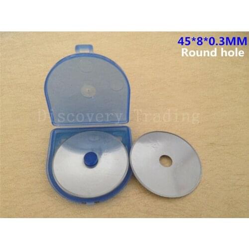 100pcs/45mm Quilting Rotary Cutter Blades Round hole Replacement Blades (SKS-7)