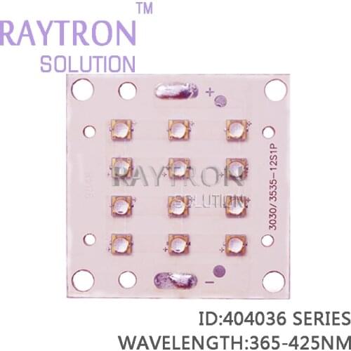 36w raytron ultraviolet led chips,Uv glue curing,Banknote verification,365nm 385nm 395nm 405nm 415nm uv led flood light diode