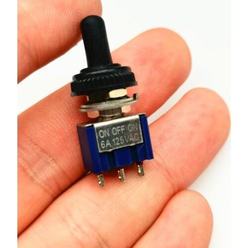 5pcs Mini button switch toggle button switch 2-bit 3-bit lock switch mts-102/103/202/203 ON-ON SPDT on-off-on SPDT DPDT