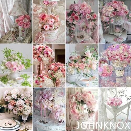 Diamond Painting Beautiful Flower 5D Diy Diamond Embroidery Full Round& Square Drill Diamond Mosaic Cross Stitch Home Decor