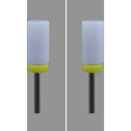 White Ceramic Nail Drill Bit-2Pcs/Lot - Small Barrel Bit - (0094.060)