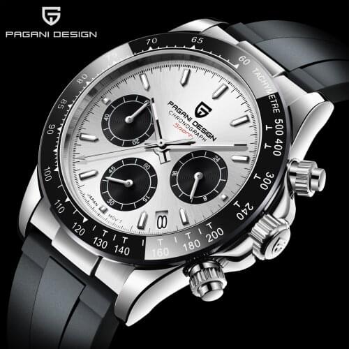 2020 PAGANI DESIGN Mens Watches Top Brand Luxury Quartz Sports 100m Waterproof Chronograph Japan VK63 Watch Men Reloj Hombre