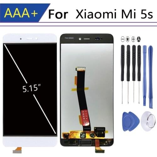 For Xiaomi Mi 5s display in Mobile Phone LCDs with Frame Digitizer Assembly Parts pantalla Quality LCD Touch Screen edge