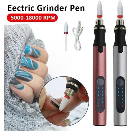 Manicure Electric Nail Drill Machine Mini Drill Pen Grinder Engraving Polishing Pedicure File Nail Art Professional Tools Kit