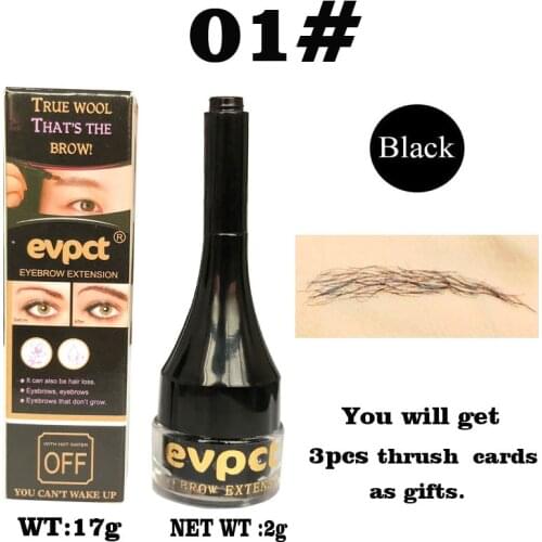 Evpct Eyebrow Pomade Eyebrow Hair Extensions Natural Fiber Building Brow Hair Waterproof Makeup Eyebrow Card Unisex TSLM1