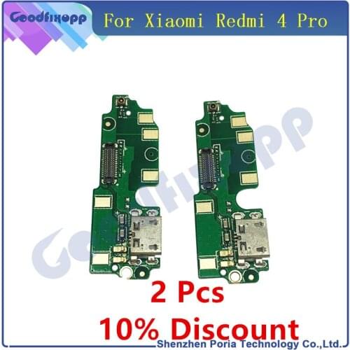 Mobile Phone Flex Cables For Xiaomi Redmi 4 Pro USB Charging Port Flex Cable Dock Connector Charging Port Board Repair Parts