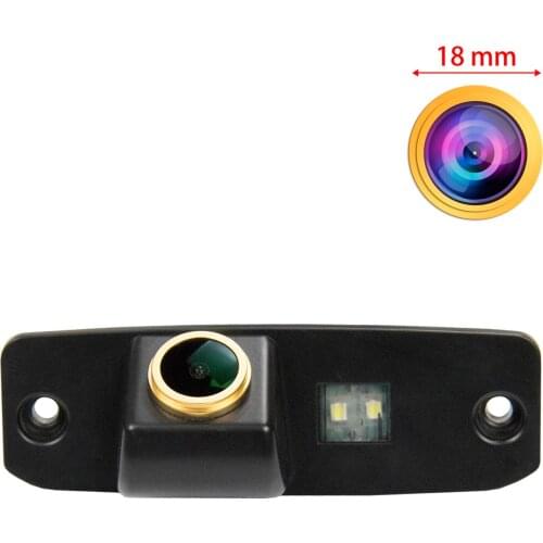 Freezzmi Golden HD Car Rear View Reverse Backup Camera Original Hole for KIA k3 Carens Santa Fe Sorento Opirus Sportage MISTRA