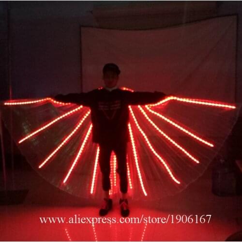 3 Sets Led Light Costume Flashing Luminous Growing Halloween Cloak Party Dress Dancing Wear For Club Party Bar Christmas