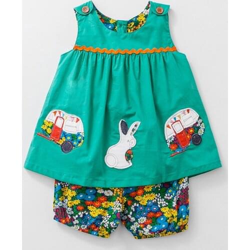 Little Maven Brand 1-6 Years Baby Girl Set Clothes 100% Cotton Cartoon Summer Sleeveless Vest+ Printed Pant Kids Children Set