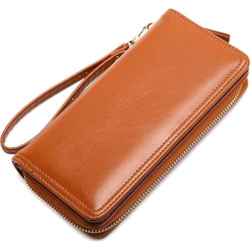 Fashion Women Wallet Long PU Leather Female Purses Trifold Lady Clutch Bag Zipper Money Bag Coin Purse Female Card Holder