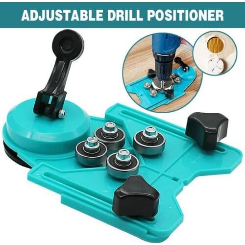 Drill Bit Hole Saw Guide Jig Ceramic Tile Punch Locator Tile Glass Marble Punch Holder Drilling Hole Positioner Tile Chamfer