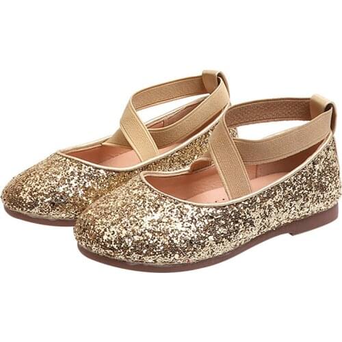 2020 New Fashionable Leisure Shoes for Kids Girls Ballet Shoes Ankle Wrap Cross Princess