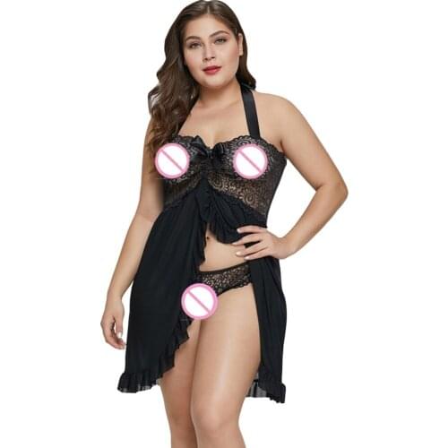 New Sexy Lingerie Satin Lace Black Kimono Intimate Plus Size Sleepwear Robe Night Gown lingerie babydoll women lingerie