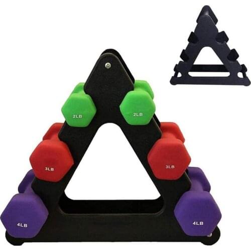 Dumbbell Bracket Triangle Leaves Tree Rack Stands Weight Lifting Holder Fitness Gym Equipment Home Exercise Accessories