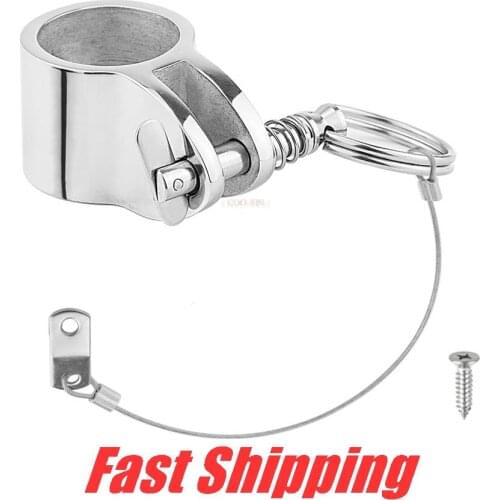 316 Stainless Steel 1 inch Boat top Pipe Eye End Cap sailboat yacht External Eye End Canopy Tube End Marine Awning accessories